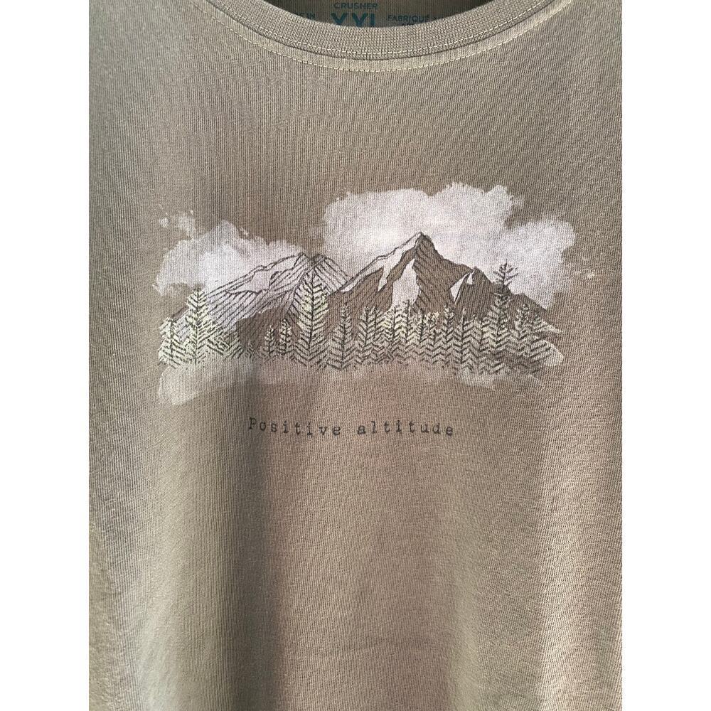 Life is Good Green Short Sleeve Pullover Crew Neckline T-Shirt Size 2XL - Picture 3 of 7